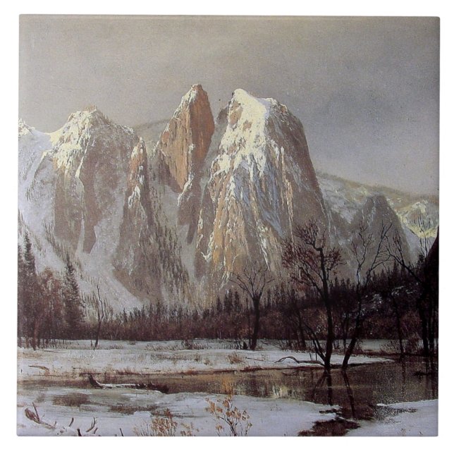 Yosemite Valley, California (Cathedral Rock) Tile (Front)