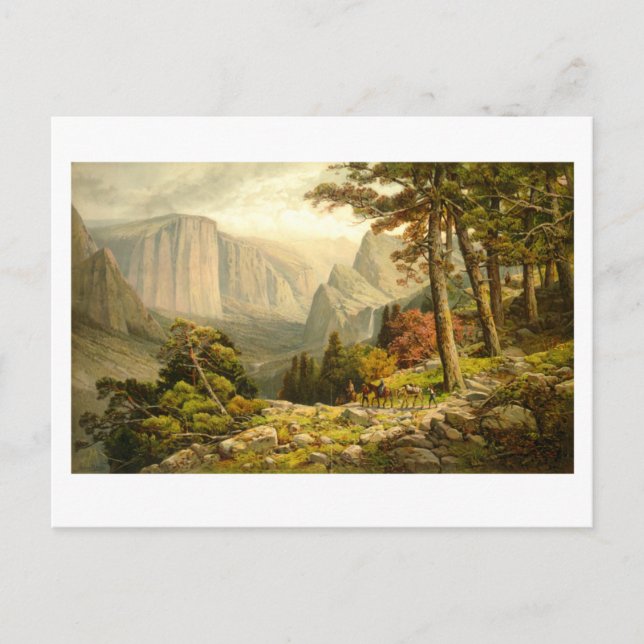 Yosemite Valley California from Mariposa Trail Postcard (Front)