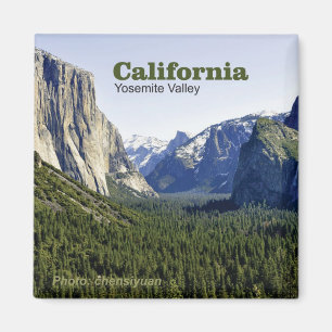 Yosemite Valley California Travel Photo Magnets