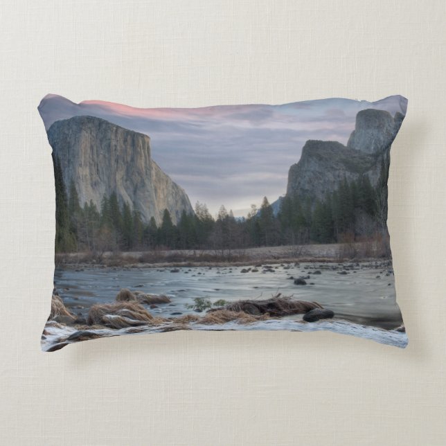 Yosemite Valley Decorative Pillow (Front)