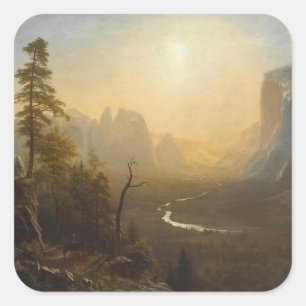 Yosemite Valley, Glacier Point Trail Square Sticker