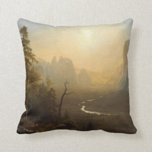 Yosemite Valley, Glacier Point Trail Throw Pillow