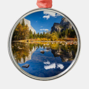 Yosemite Valley in Fall Metal Ornament