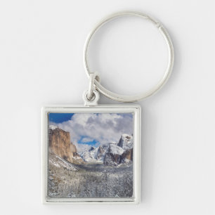 Yosemite Valley in Snow Keychain