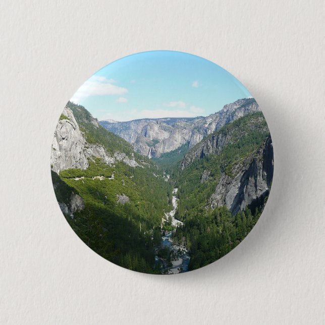 Yosemite Valley in Yosemite National Park 2 Inch Round Button (Front)
