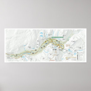 Yosemite Valley map poster