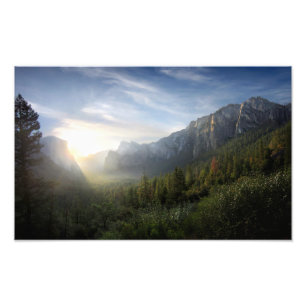 Yosemite Valley Sunrise from Inspiration Point Photo Print