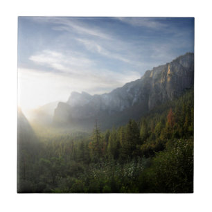 Yosemite Valley Sunrise from Inspiration Point Tile