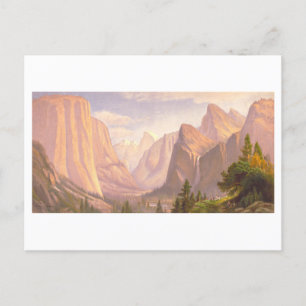 Yosemite Valley Vintage Prang Lithograph Postcard