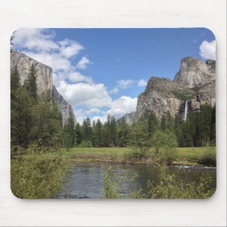 Yosemite Valley Waterfall Mouse Pad