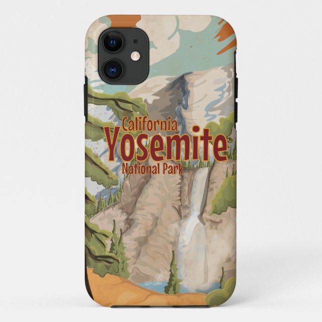 Yosemite Vintage Poster Case-Mate iPhone Case (Back)
