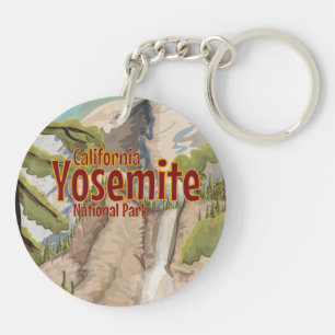 Yosemite Vintage Poster Keychain