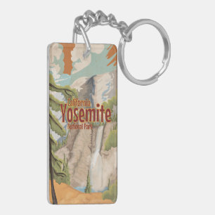 Yosemite Vintage Poster Keychain