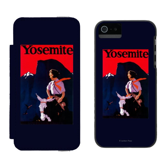 Yosemite Vintage PosterYosemite, CA Incipio iPhone Wallet Case (Side by Side)