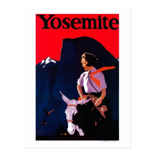 Yosemite Vintage PosterYosemite, CA Postcard