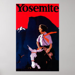 Yosemite Vintage PosterYosemite, CA Poster