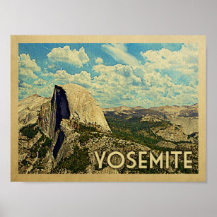 Yosemite Vintage Travel Poster