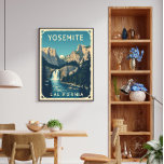 Yosemite Waterfall California Vintage Retro Poster<br><div class="desc">Celebrate the natural beauty of Yosemite Waterfall with this stunning vintage retro poster. Featuring breathtaking views of cascading waterfalls framed by towering cliffs, this artwork captures the timeless charm of Yosemite National Park. Perfect for nature enthusiasts, vintage art collectors, or anyone looking to add a touch of California's wilderness to...</div>