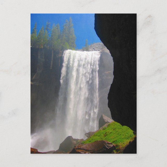 yosemite waterfall postcard (Front)