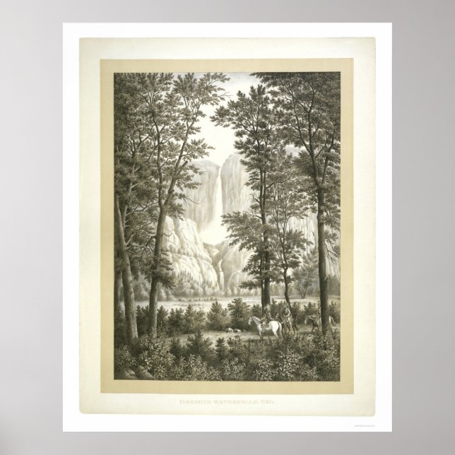 Yosemite Waterfalls, California    Poster (Front)