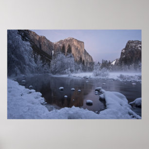 Yosemite Winter Landscape Poster