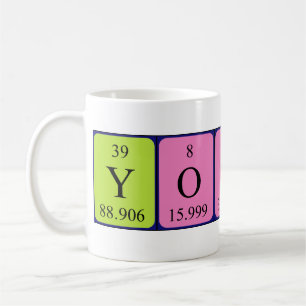 Yoshi périodique nom de table mug