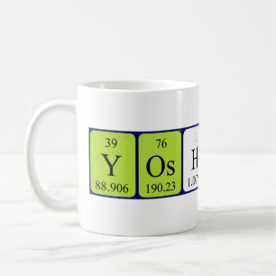 Yoshiko periodic table name mug