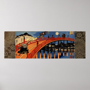 Yoshitsune and Benkei Poster