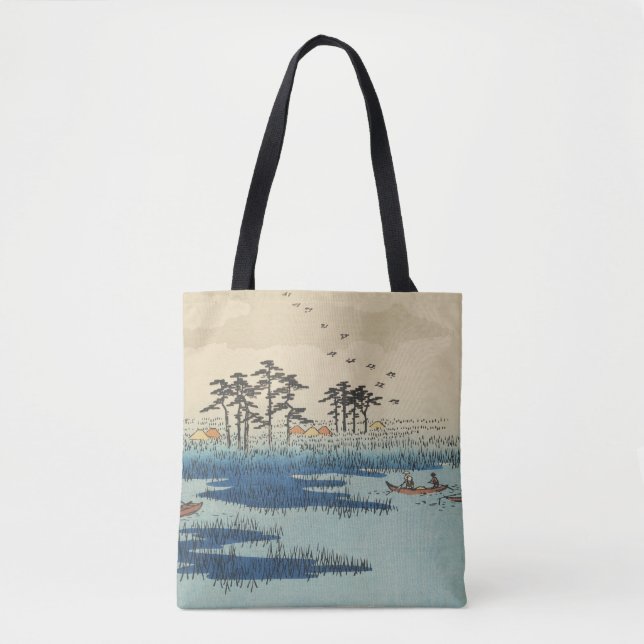 Yoshiwara, Japan: Vintage Woodblock Print Tote Bag (Front)