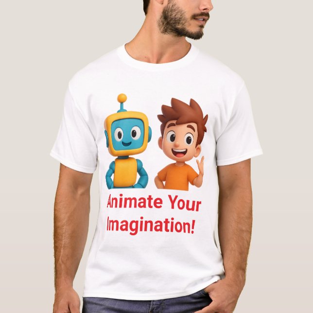 YoToon Studio Funny 3D Cartoon T-Shirt – Animate Y (Devant)
