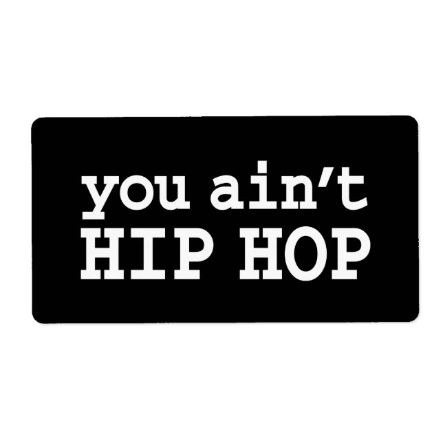 you ain't HIP HOP (Front)