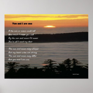 You and I are one Poster