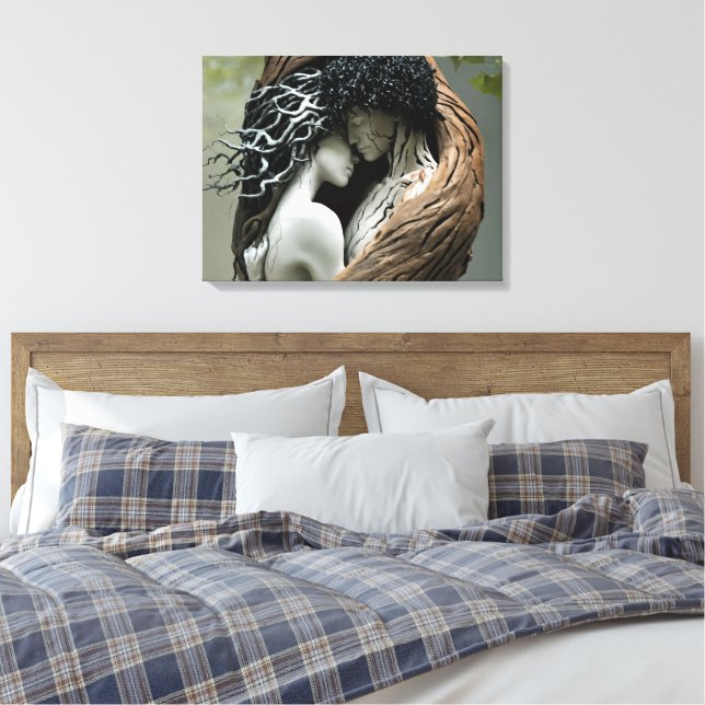 You and I Forever Canvas Print (Insitu(Bedroom))