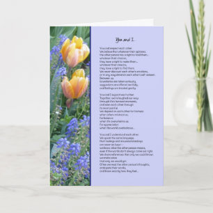 You and I... Friendship Card