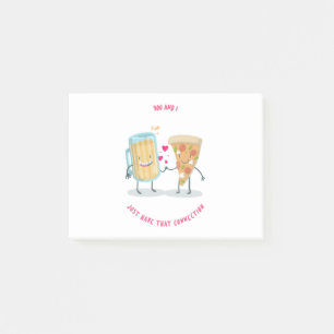 You And I Just That Connection Beer And Pizza Post-it Notes