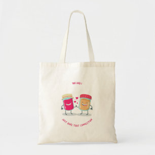 You And I Just That Connection Peanut Butter Jelly Tote Bag