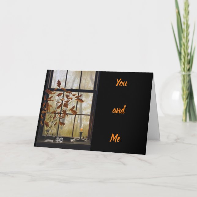 YOU AND ME AND "SOME HOT COCOA" LOVE YOU CARD (Front)