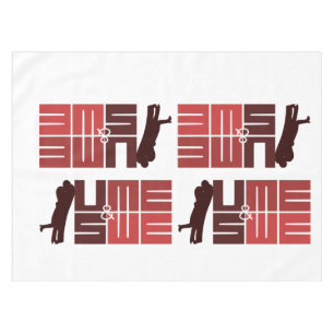 You and Me and Us and We Tablecloth