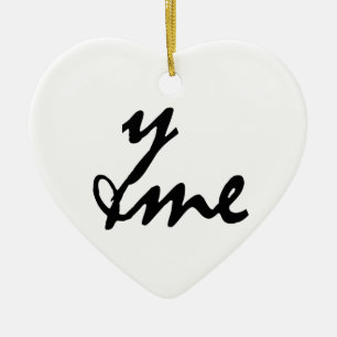You and Me Ceramic Ornament