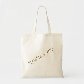 You and me custom  tote bag
