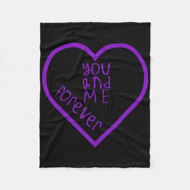 You And Me Forever Sticker2  Fleece Blanket (Front)