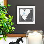 You and Me Love Birds Light Blue Heart Magnet<br><div class="desc">The product design features two white doves roost together and look up towards a light blue heart. White doves are symbols of love,  luck,  peace,  and prosperity. This simple birds illustration makes a cute modern and unique magnet with personalized text for wedding,  anniversary,  or any other romantic occasions.</div>