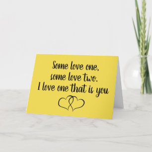 YOU AND ME MAKE A **WONDERFUL WE** LOVE CARD