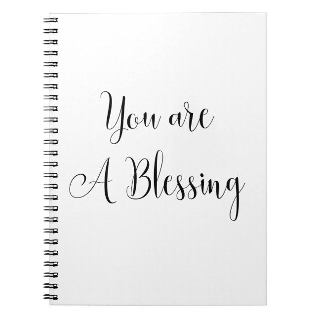 You are a Blessing, Inspiring Message Notebook (Front)