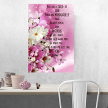 You are a Child of God Christian 1Scripture Poster