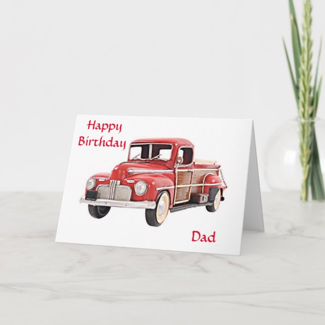 **YOU ARE A CLASSIC DAD*** HAPPY BIRTHDAY CARD (Front)