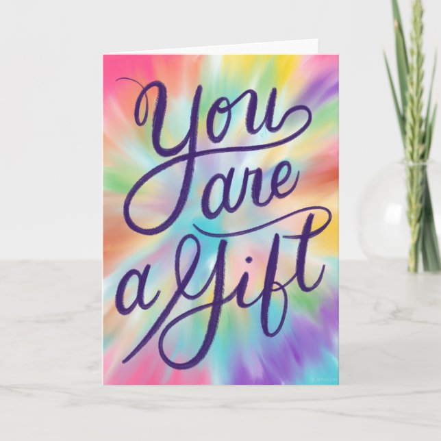 You Are A Gift Teacher Friend Thank You Card (Front)