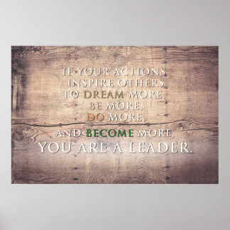 You are a leader poster