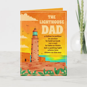 You are a lighthouse dad Father's Day Personalized Card