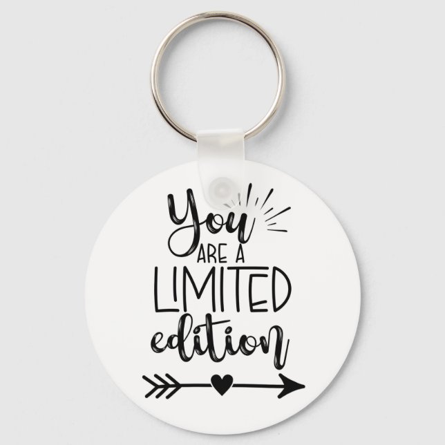 you are a limited edition milestone birthday  card keychain (Front)